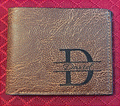 Engraved Leather Wallet - Brown | 3 Pack