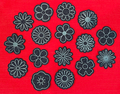 Denim Fabric Patches - Daisy Bundle of 16