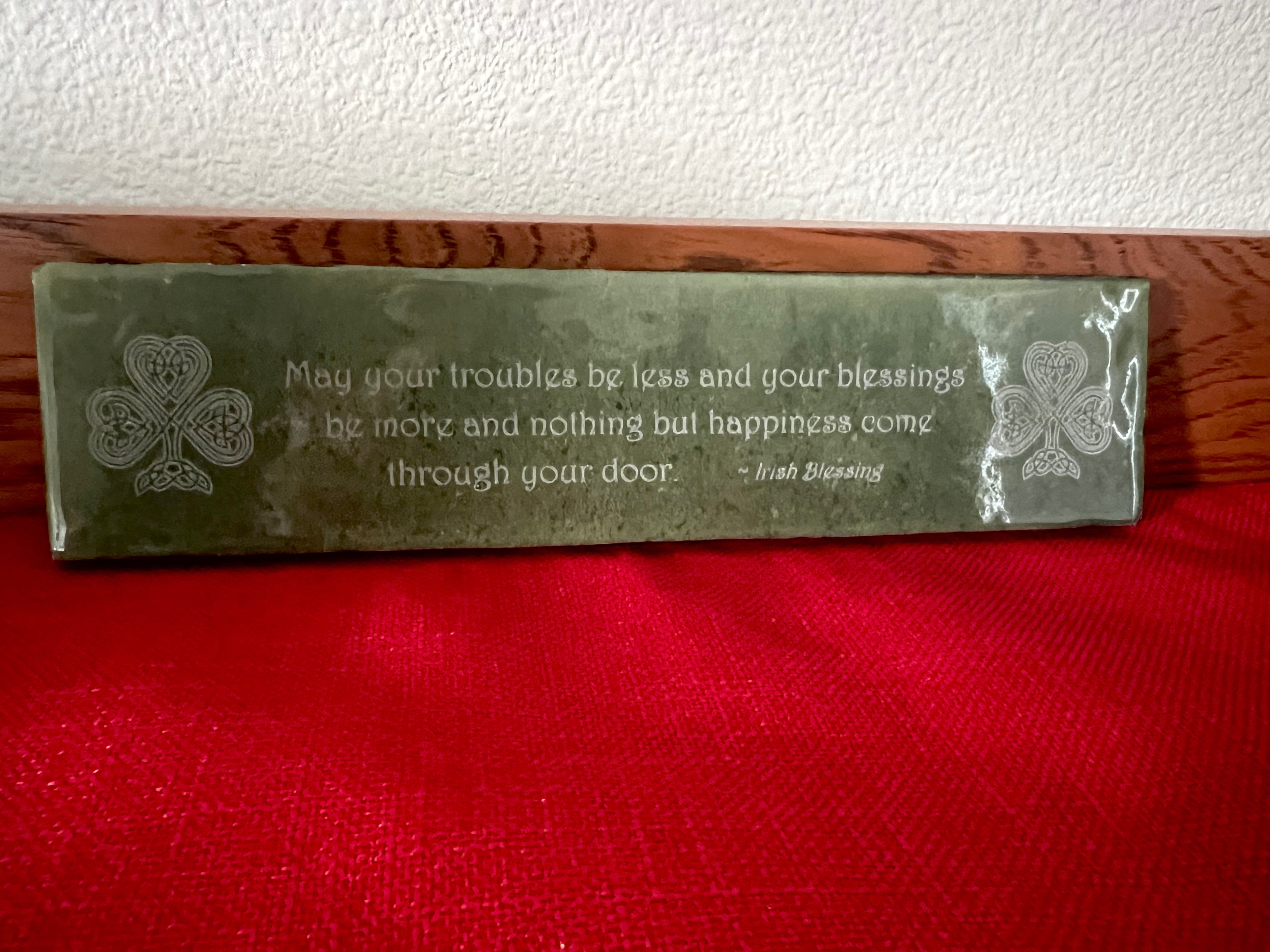 Irish Blessing on Tile