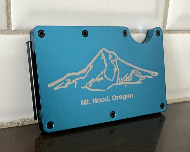 Men's Metal Wallets-Mt Hood FREE SHIPPING!