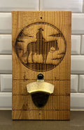 Wall Mount Bottle Opener - Cowboy