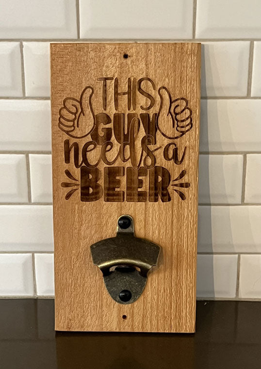 Wall Mount Bottle Opener - This Guy