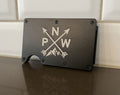 Men's Metal Wallet - PNW Symbol - Black