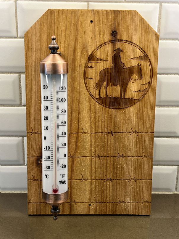 Outdoor Thermometer - Cowboy