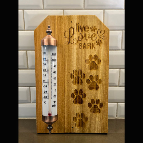Laser Engraved Outdoor Thermometers