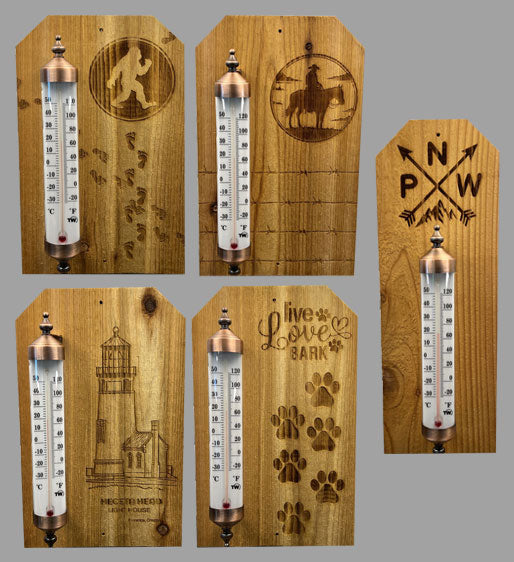 Laser Engraved Outdoor Thermometers